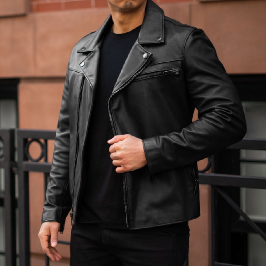 chaqueta_de_moto_negra_lunes.jpg Chaqueta De Moto Negra Lunes - Imagen 1