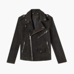Chaqueta Moto Ante Oliva Oscuro Sabado - Imagen 5
