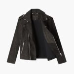 Chaqueta Moto Ante Oliva Oscuro Sabado - Imagen 6