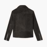Chaqueta Moto Ante Oliva Oscuro Sabado - Imagen 7