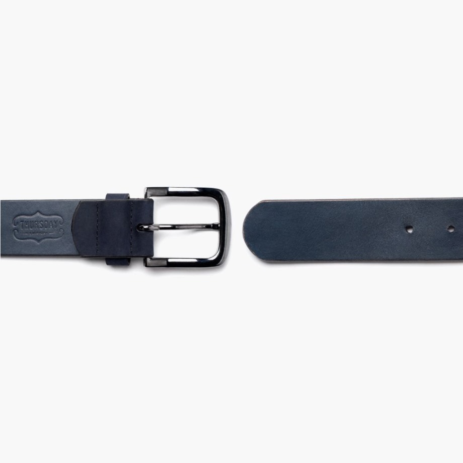 Cinturon Hombre Heritage Piel Marino Mate Jueves - Imagen 4