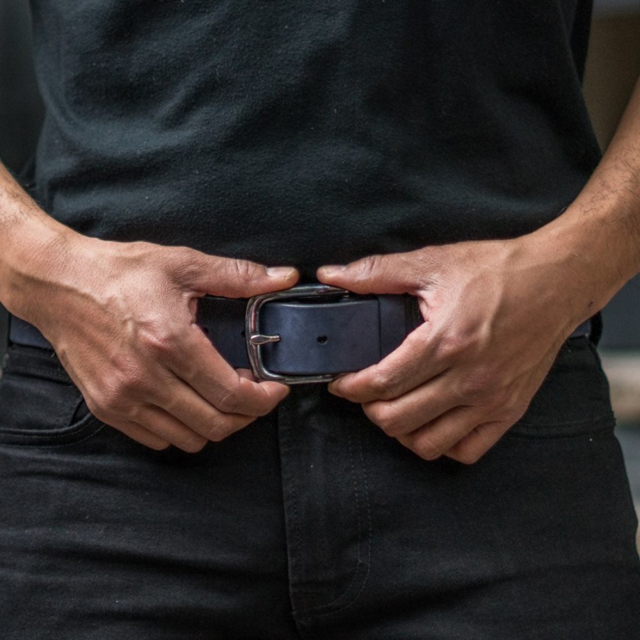 Cinturon Hombre Heritage Piel Marino Mate Jueves - Imagen 5