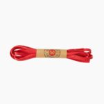 Cordones Planos De Algodon Encerado Rojo Sabado - Imagen 2