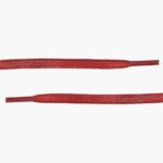 Cordones Planos De Algodon Encerado Rojo Sabado - Imagen 4