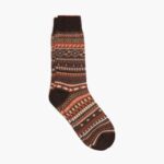 Martes Calcetín Hombre Sodello Geo Carmesí Quemado