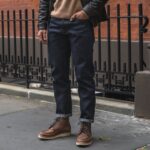 Monday Vaqueros Tapered De Orillo Pesado índigo - Imagen 8