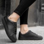 Premier De Mujer Low Top Jueves Negro Vachetta - Imagen 7